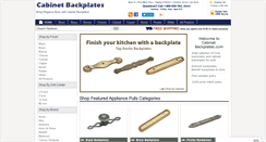 Desktop Screenshot of cabinetbackplates.com
